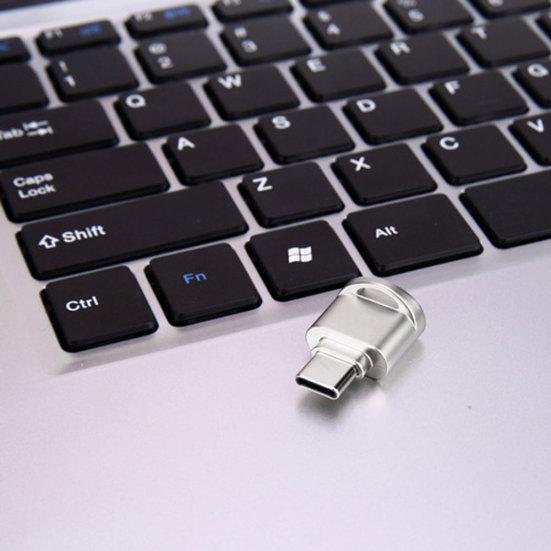 Высокоскоростной портативный мини-кардридер USB 3.1 Type-C для карт памяти SDHC TF