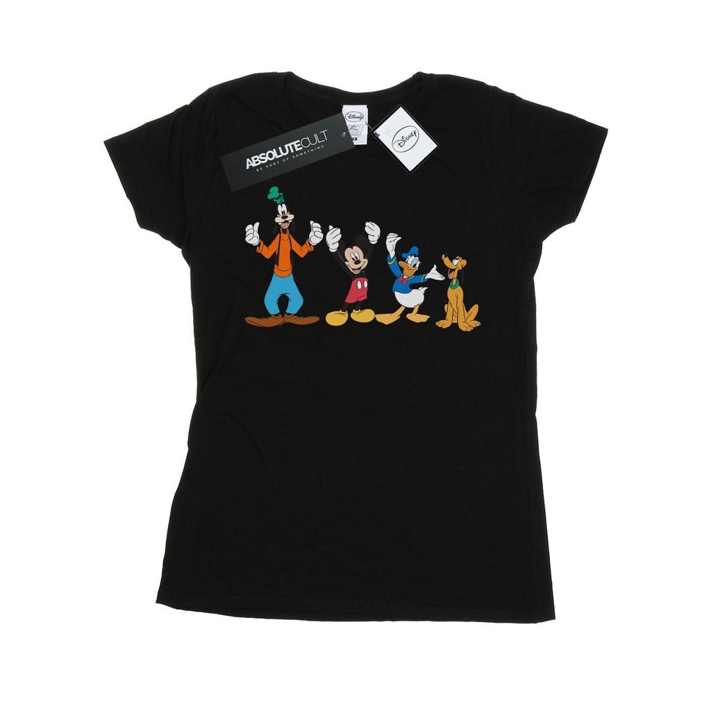 Disney Womens/Ladies Mickey Mouse Friends Cotton T-Shirt