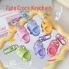 Cute Cartoon Slippers Keychain: Fun Gifts for Couples & Friends, Perfect School Bag Accessories