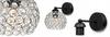 MODERN KNKIET LAMP ELEGANT CRYSTALS CHROME