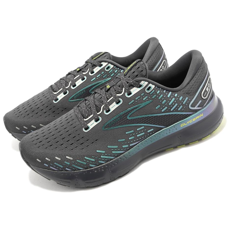 Brooks Glycerin 20 Nine Iron Lime Men Sneakers Grey 110382-1D-024