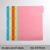 Colorful A4/B5 Loose-leaf Divider Pages for Notebooks, Universal & Customizable Index Pages