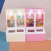 1:12 Dollhouse Miniature Beverage Freezer Glowing Supermarket Ice Cream Cabinet Model Decor Toy Doll House Accessories