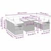 VidaXL Garden Lounge Set with Cushions 10 Pcs Grey Wicker Acacia, Outdoor Sofa Set, Garden Furniture, 3326542
