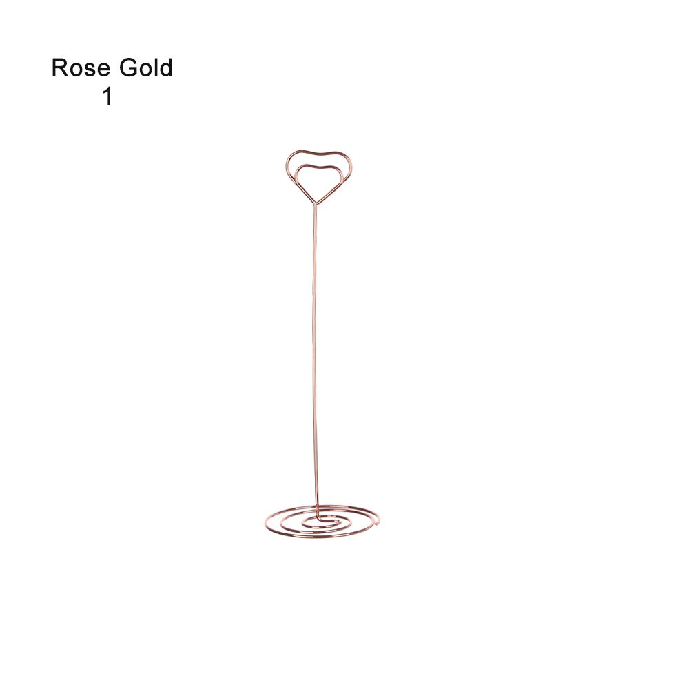 Heart Shape Wedding Supplies Paper Clamp Place Card Photos Clips Clamps Stand Table Numbers Holder