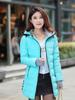 Mid-length Cotton-padded Jacket Women's Winter New Gloves Slim-fit Hooded Women's Down Padded Jacket