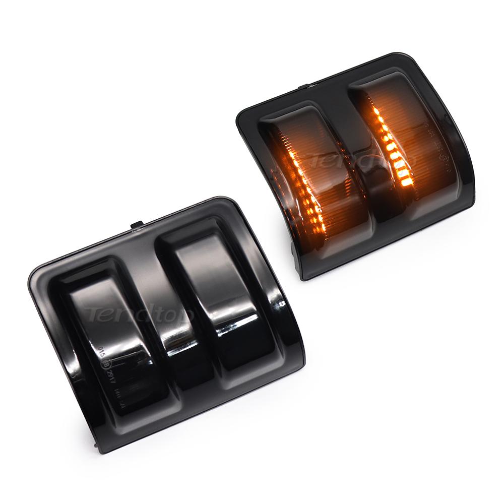Switchback Lamp Single LED Mirror DRL Turn Signal Lights for Ford F250 F350 F450 F550 08-16 Indicator Bulbs