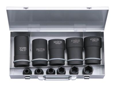 Набор комбинированных головок для гаек колес Kyoto Machinery Tools для ударного гайковерта ATBP811TP (КТК) 25,4кв.м.