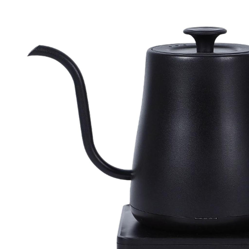 Electric Kettle Stainless Steel for Brew Tea Boil Water Pour Over Coffee Black Wood Grain