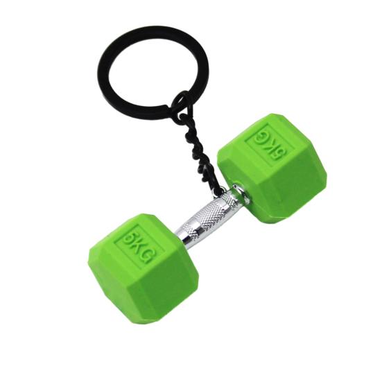 Mini Dumbbell Pendant Keychain Bag Cell Phone Wallet Durable Decorative Keyring Handbag Car Decoration Accessory