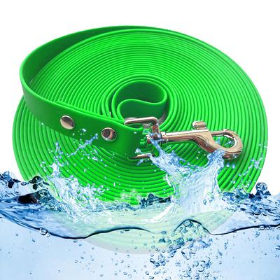 Поводок для собак из прочного ПВХ, водонепроницаемый длинный поводок для собак, светоотражающий, следовая веревка Tarining, легко чистить, поводок для маленьких и больших собак