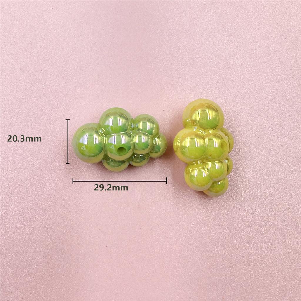 Home Party Supplies Grape DIY Acrylic Jewelry Accessories Fashion Beads 29mm 7Pcs