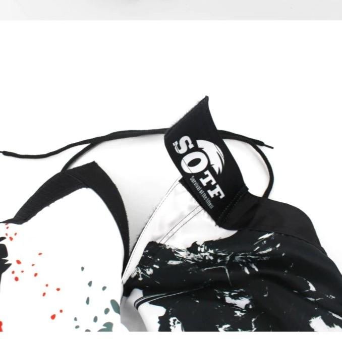 Черные шорты с эластичной резинкой на талии Bushido Fitness, жестокие спортивные шорты ниндзя, шорты Tiger Muay Thai мма, одежда для бокса, тайский бокс