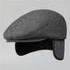 Autumn Winter Men's Duck Tongue Hat Thickened Ear Protection Elderly Hat Middle Aged Grandpa Dad Cotton Hat Old Man Forward Hat