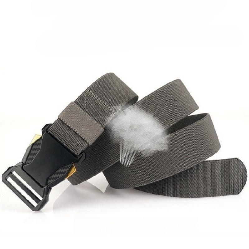 Мужской тактический ремень с быстросъемной пряжкой, эластичный ремень для мужчин, прочный мягкий нейлоновый джинсовый уличный эластичный военный ремень для охоты