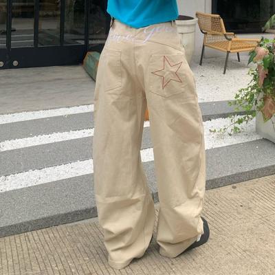 Loose Star Jeans Women Y2k High Waist Casual Pants Soft Denim Jeans Girls