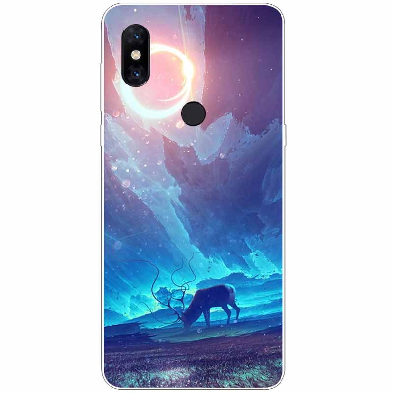 Soft Cover For Xiaomi Mi Mix 3 Case Max3 TPU Silicone Print Clear Bumper for Xiaomi Mi Mix 2S Mix2S Max 2 3 Covers Coque Funda