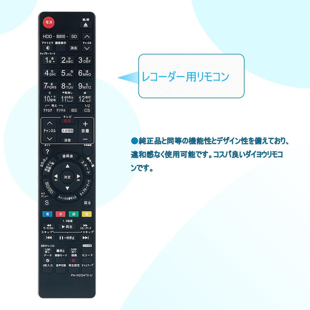 Пульт дистанционного управления ALLIMITY Daiyo, совместимый с пультом дистанционного управления N2QAYB000346 N2QAYB000472 N2QAYB000188 N2QAYB000554 N2QAYB001217, подходит для пульта дистанционного управления DIGA