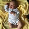NPK 48cm Newborn Baby Lifelike Real Soft Touch High Quality Collectible Art Reborn Doll with Hand-Drawing Hair