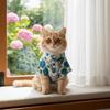 Soft Fabric Cat T-Shirts Breathable Summer Dog Clothes Fashion Dog Shirt  Outdoor Activities