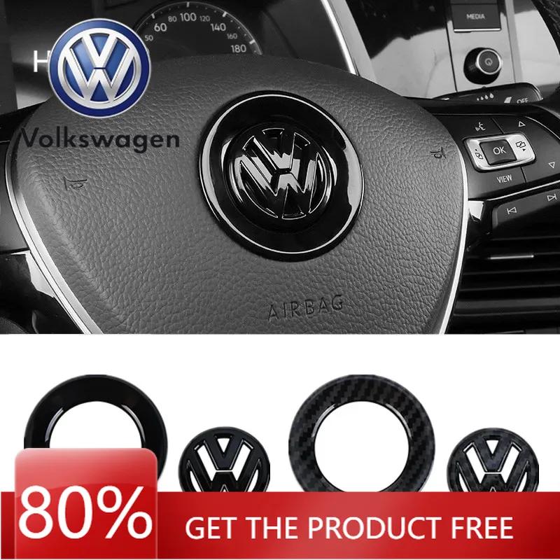 Для VOLKSWAGEN Наклейки на руль автомобиля для Volkswagen Golf 4 5 Bora MK7 4 motion MTM Blue Motion Caddy Scirocco CC Аксессуары