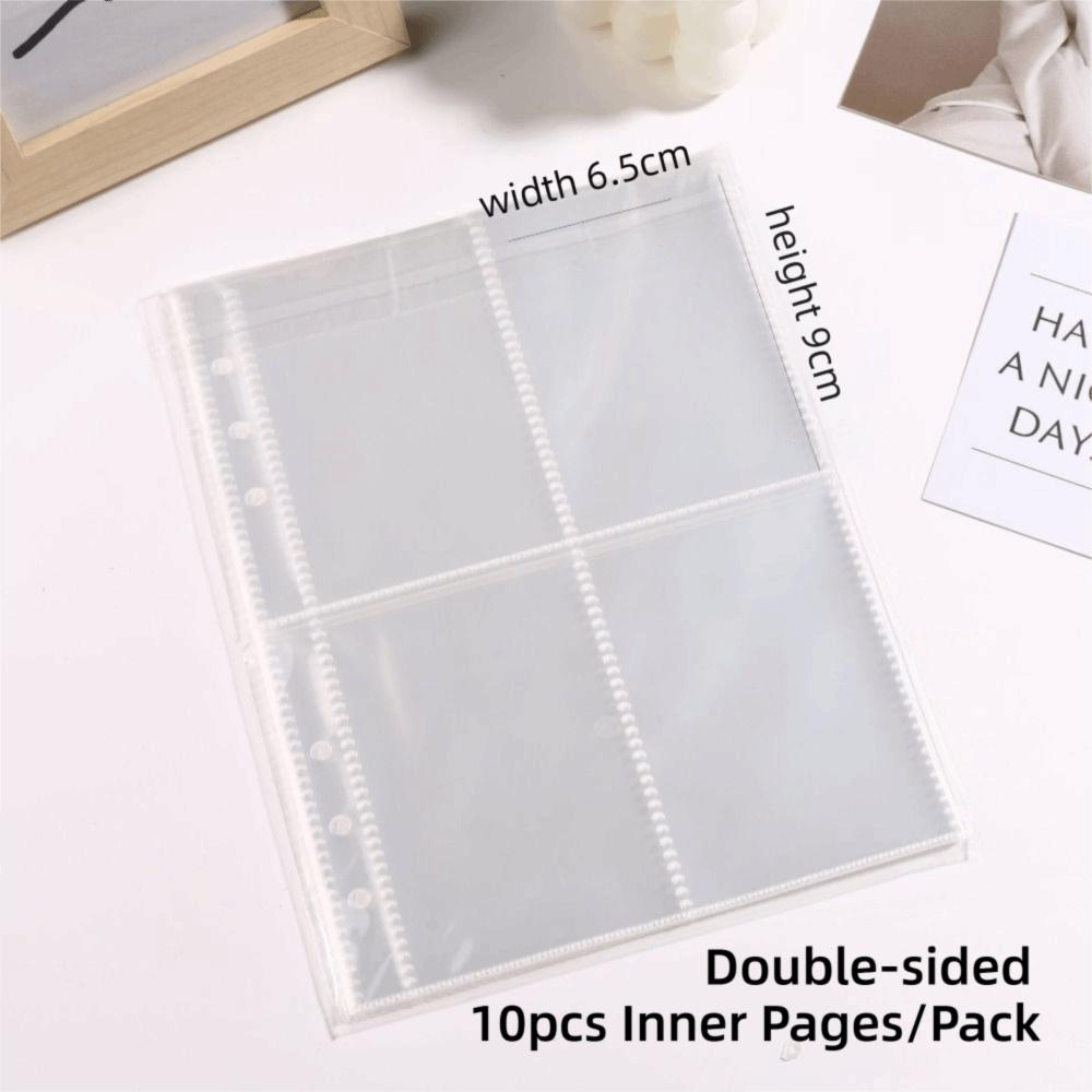 Loose-Leaf Photocard Holder Plush Angel Star Pattern Collect Book For Kpop Idol Fans