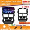 Android Auto для Toyota Vios Yaris 2018 2019 2020 Автомобильный радиоприемник Видеоплеер Головное устройство Мультимедиа Навигация GPS 5G WiFi 2Din DVD