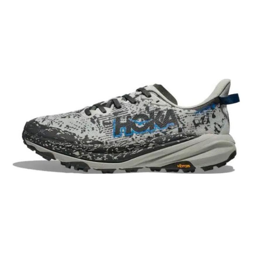 HOKA One One SPEEDGOAT 6 Амортизирующие Нескользящие Отскок Низкие Кроссовки для Бега Мужские Серые Кроссовки 1155150-sstt