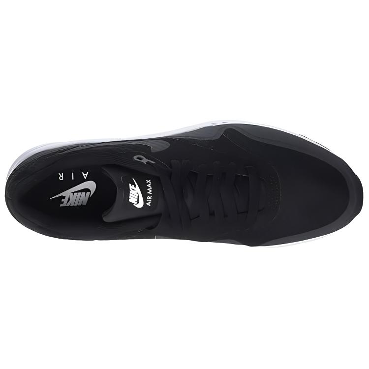 Nike Air Max 1 Ultra Essential черные антрацитовые мужские кроссовки белые 819476-004