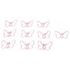 100 Pcs Shaped Paper Clips  Butterflies Shape Metal Cute Style Light Portable Office Clips for D