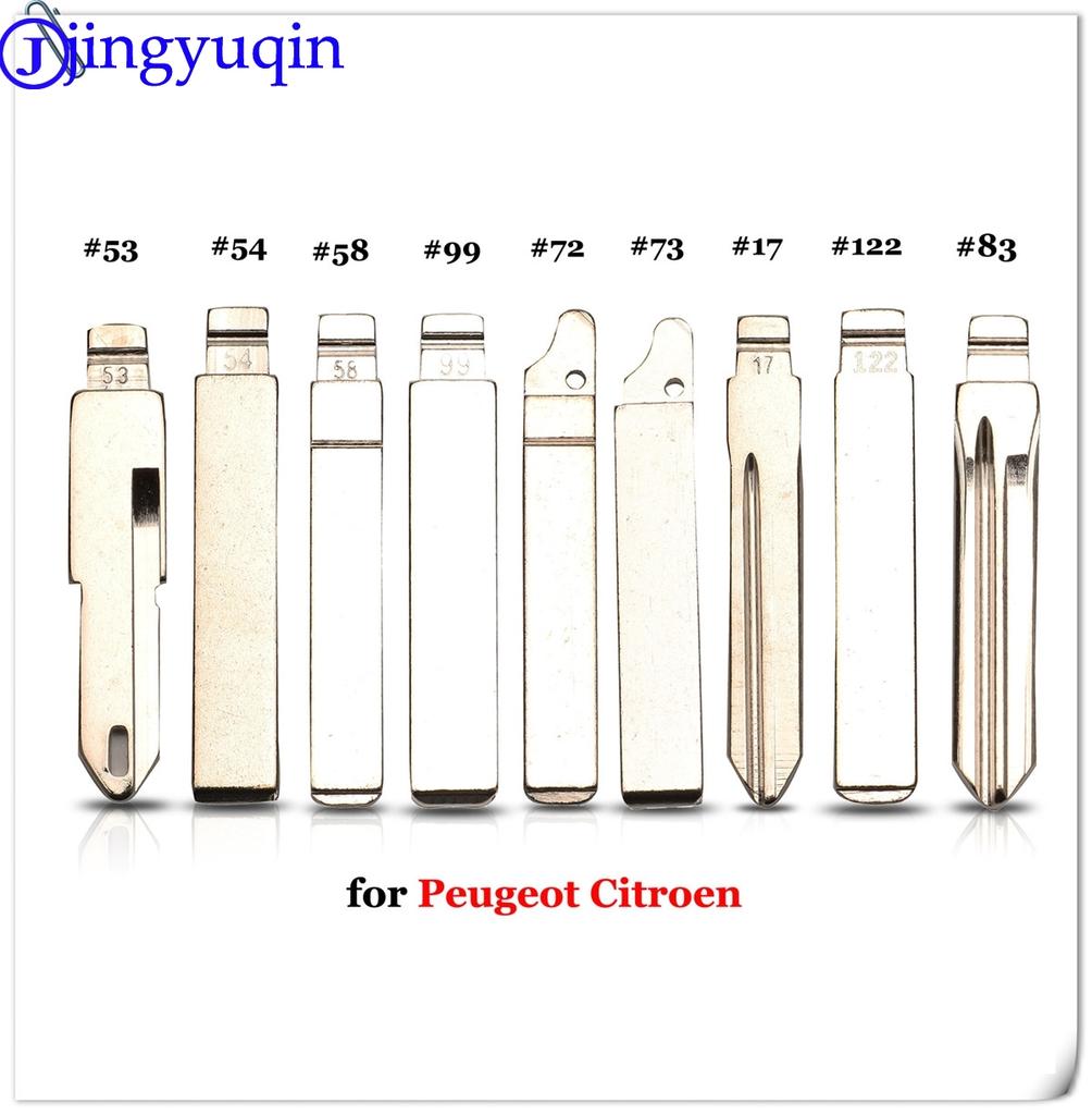 Jingyuqin VA2 HU83 SX9 #17 #53 #54 #58 #72 #73 #83 # 99 #122 для Citroen C4L Triumph для Peugeot 307 207 выкидной ключ для автомобиля