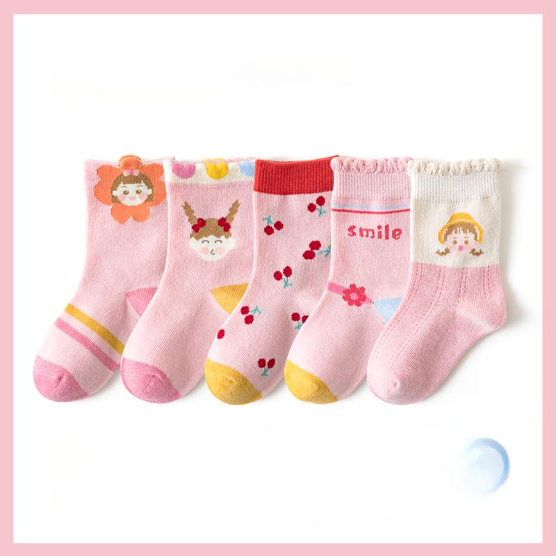 Детские носки Носки для девочек Милые модные носки Детские носки для малышей Весна Осень Зима Дети