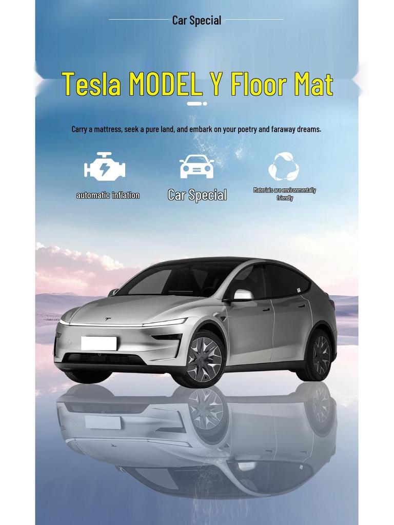 Tesla Model Y Car Mattress - Maodou Y Sleeping Mat for Rear Seat and Trunk, YaSleep Air Mattress.