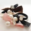 J.Lauren Satin Ribbon Pearl Hair Tie H01043