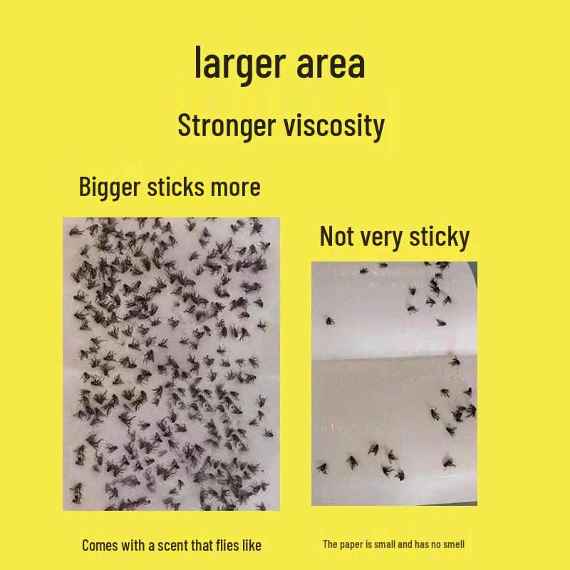 Липкая бумага от мух и комаров: Прочный, липкий кэтчер с лекарственным покрытием для бытового использования.