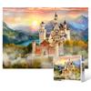 1000 Piece Jigsaw Puzzle / Brilliant Sunset At Neuschwanstein Castle, Popular Korean Puzzle