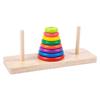Wooden Large Hanoi Tower Ten-Layer Rainbow Tower Stacked Music Children'S Early Education Educational Building Block Primary School Students Teaching
