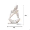 Abstract Reader Statue Decorative Figurine Sculpture Thinker Ornament in Resin Modern