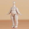 YMY 9.8cm Pear-Shaped Doll Body with YMY 1/12 Scale Cute Fat Action Figure, Light Tan, Suitable for New Year's Gifts, with 1/8 BJD and GSC Doll Heads