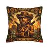 Chuck Norris Western Hero Tropical Print Pillow Case Retro Trendy Pillow Cover Comfy Pillowcases For Sofa Couch Bed Living Room