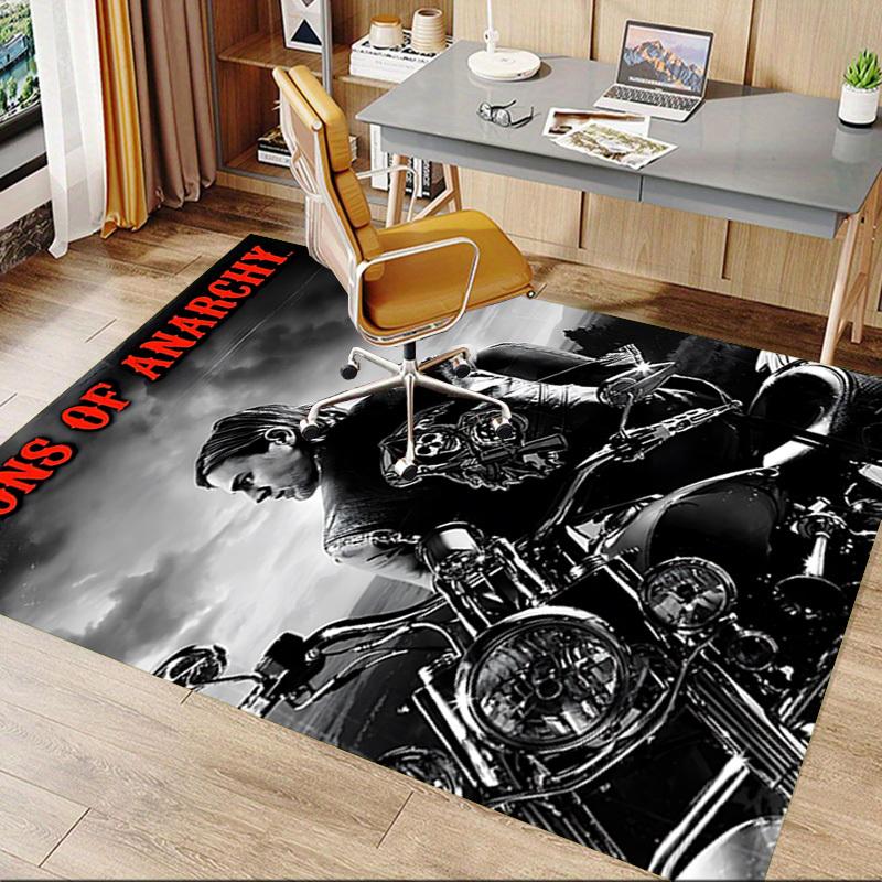 1 шт. Ковер SON OF ANARCHY REAPER, Коврик для офиса, Уличный коврик, Декор для дома, Ковер для зоны, Фестиваль
