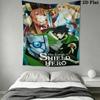 The Rising of the Shield Hero Wall Tapestry Aesthetic Wall Hanging Printed Fabric Blanket Decorative Tapestries for Bedroom Living Room Home Decor
