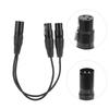 Кабель с 1 входом XLR-штекер на 2 выхода XLR-гнезда, переходник Y-типа, аксессуары для кабеля