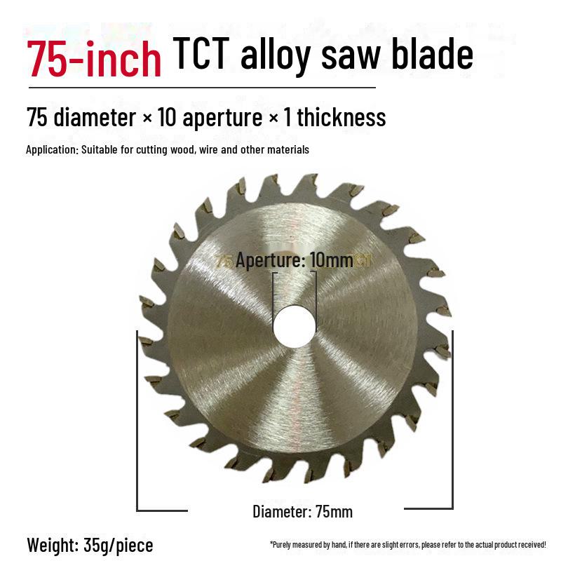 3" Mini Angle Grinder 8-Piece Set: 75x1.2x10mm Brazing Cutting & Grinding Blades
