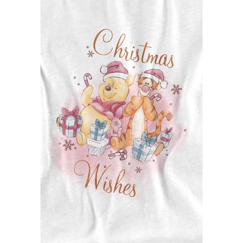 Winnie the Pooh Childrens/Kids Christmas Wishes Pooh Tigger Piglet T-Shirt