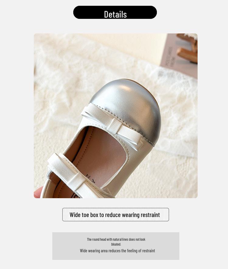 Кожаные туфли Мэри Джейн для девочек - Весна/Осень, Французский и Японский стиль, Мягкая подошва, Для малышей и маленьких девочек