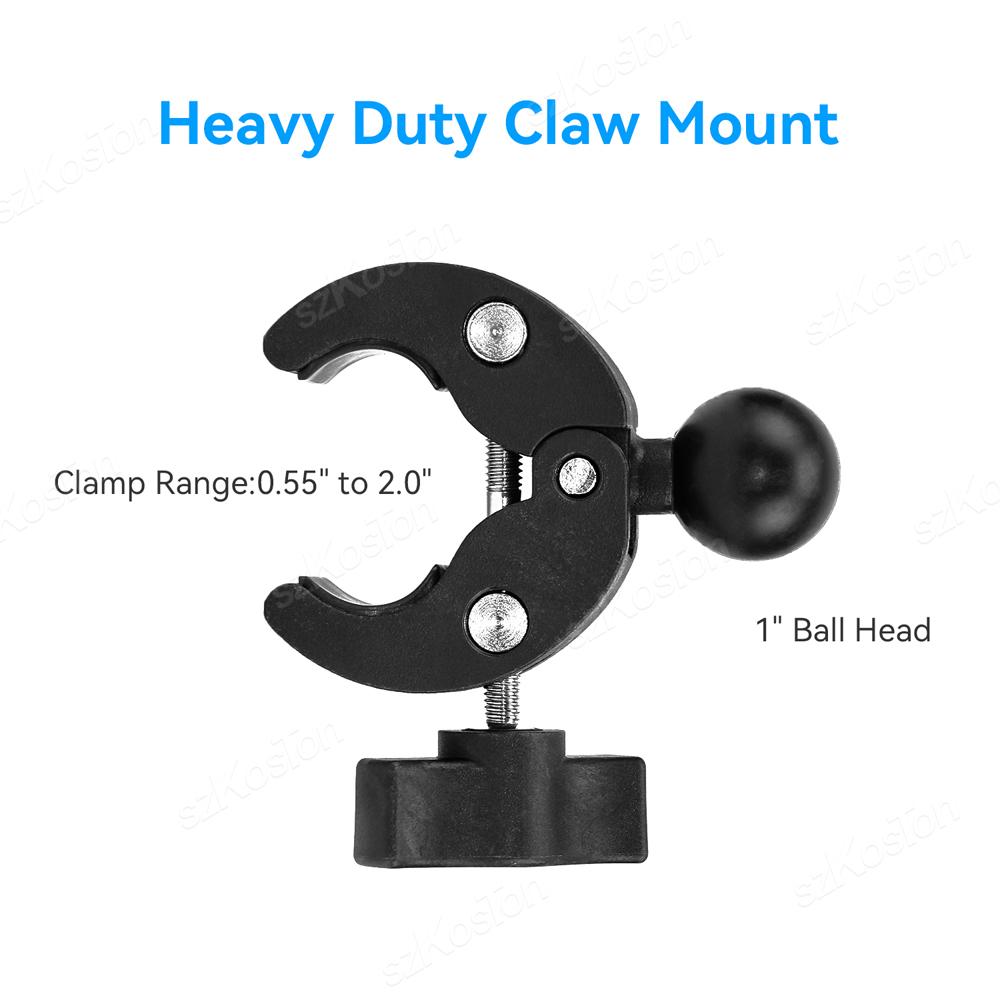 1 Inch Ball Head Adapter for Mount Motorcycle Handlebar Clip Rearview Mirror Bracket for GoPro 13 12 Sports Cameras Accessories