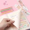 Highlighter Pen Set Transparent Body Multicolored Painting Pen with Glitter Sparkling Effect Smooth Metal Tip Ink Highlighter for Note Marking