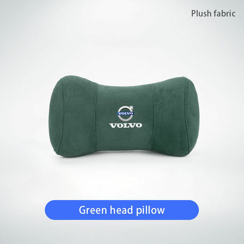 Car Seat Suede Memory Cotton Neck Pillow Headrest For Volvo XC90 V90 V60 XC60 V40 EC40 EX40 S80 S60 S90 C40 XC40 V70 XC70 C30