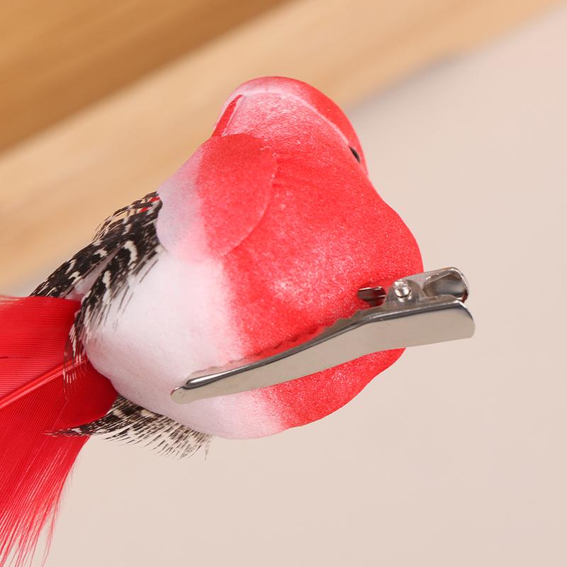 Случайные искусственные птицы, имитация животных из пенопласта, модели птиц из перьев, сделай сам, свадебные украшения для дома и сада